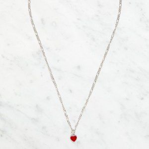 Brandy Melville Red Heart Necklace